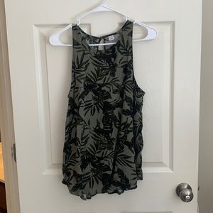 Tropical leaf flows tank